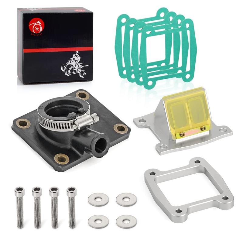 Intake Manifold Boot & Billet Aluminum Reed Valve & Reed