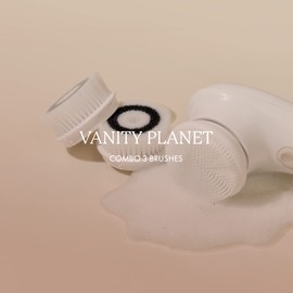 Vanity Planet Raedia & Ultimate Skin Spa Combo 3 cepillos – Diseñado para Raedia, Glowspin y Ultimate Skin Spa System para garantizar una limpieza y exfoliación eficaces