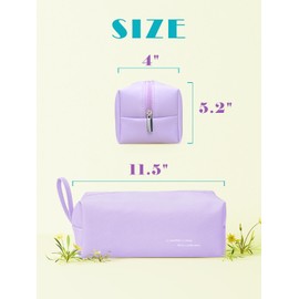 Olaermoso 2" Hot Air Brush Storage Bag Travel Toiletry Bag,Portable Toaster-shaped Waterproof PU Leather Make up Bag,Travel Accessories Organizer for Vacation and Business Trips-Provence