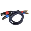 Dual XLR to RCA Cable Professional 24K Gold Plated Connector