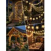 Serpouliom Star String Lights, 23FT 50LED 8 Modes Solar Powered