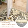 Snake 9 X 12 Rug for Living Room Washable Non