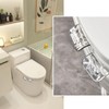 2Pcs Toilet Seat Lifter Tab Toilet Seat Handle Transparent Gray