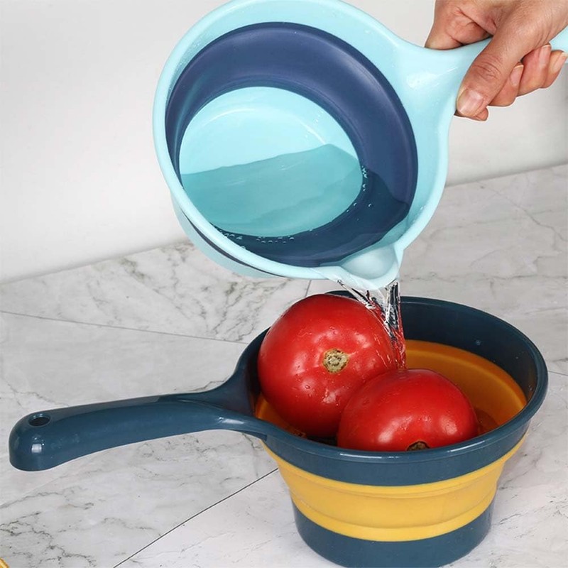 Folding Water Ladle Household Water Scoops Collapsible Spoon Scoop Cup