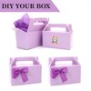 Oletx 12Pcs Purple Gable Gift Boxes, Party Favor Treat Box,