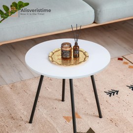 Alisveristime Turkish Ottoman Motif Decorative Zamac Tray, (25cm - 9.8" Diameter) (427 gram - 15 oz) Ideal for Both Serving and Decoration, Available in Four Distinctive Colors (Gold)