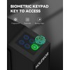Gun Safe Biometric Pistol Safe Bedside Handgun Case, Slider Fingerprint