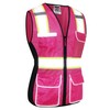 JKWEARSA Women Safety Vest, High Visibility Reflective Mesh Work Vest