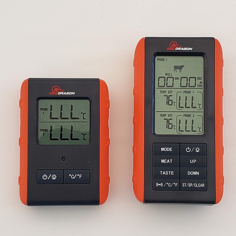 BBQ Dragon Wireless Digital Meat Thermometer (2-Probe)