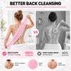Japanese Exfoliating Towel, Extra Long Back Scrubber for Men Women