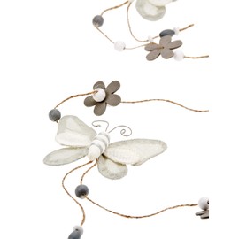 Mousehouse Gifts Beige Linen Hanging Butterfly String Home Decoration