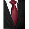 RBOCOTT Burgundy Tie Mens Necktie for Business and Wedding Party(3)
