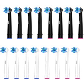Replacement Heads Compatible with Oral B Braun,16-Pack Professional Electric Toothbrush Heads Brush Heads Compatible with Oral B, Replacement Heads Refill 7000/Pro 1000/9600/500/3000/8000