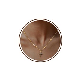 Nymerianoble Cross Necklace for Women Gold Necklaces Gifts for Mother in Law Initial K Necklaces for Gls Cross Pendant Necklace Gold First Communion Gifts Womens Fashion 2025