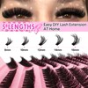 Eyelash Extensions Set, 200 Pieces, Fluffy Artificial Eyelash Clusters, Lashes