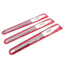 3 high-quality nail files - Solingen - hollow files set of 3 sapphire nail file fine - coarse - manicure and pedicure - the original H.Herder nail files - shape file hollow file