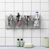 BeSuerte Rustic Antique Mason Jar Organizer Hanging Wall Holder for