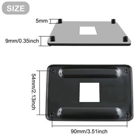 DKARDU AM4 CPU Heatsink Bracket Backplane, Socket Retention Mounting Bracket Backplane for Hook-Type Air-Cooled or Partially Water-Cooled Radiators for AMD AM4, 2 PCS