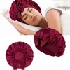 Mcoser Gold Sleep Bonnets,Silk Sleep Bonnets for Women,Adjustable Night Sleeping