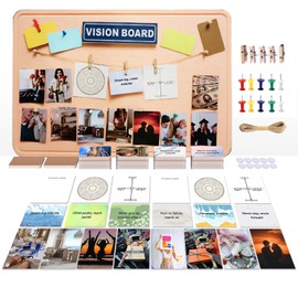 LXNUYYHYI 2025 vision board kit for Wall,Vision boards for adults,Vision board supplies,Dream Board-23.62''x11.8''x0.78''-All required small accessories to Visualize The Life of Your Dreams