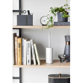 Yamazaki 1830 TOWER Lint Roller Holder White Steel Minimalist 6.8 x 6.8 x 15.2 cm