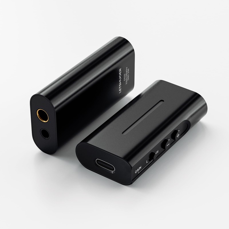 LETSHUOER DT03 Portable USB DAC Amplifier with 3.5mm 4.4mm Connection,