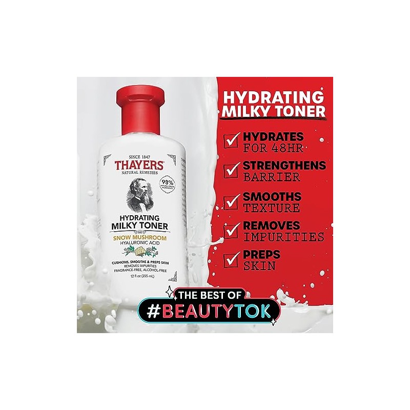 THAYERS THAYERS Milky Face Toner Skin Care with Snow Mushroom