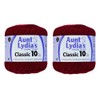 Coats Crochet Aunt Lydia's Crochet Hilo, Algodón Classic SIze 10,