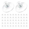 MDEOOSKY 50Pcs Suction Cup 40 mm Glass Suction Pads Clear