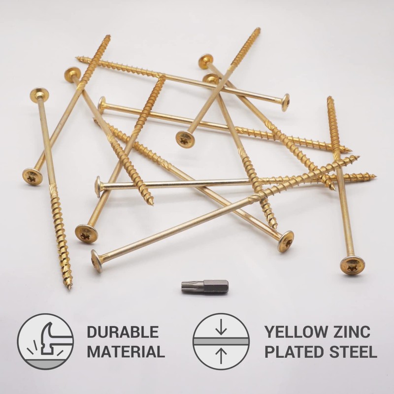 (Pack of 6 pcs) Galvanized Steel 6.0 x 180 mm