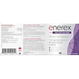 ENEREX - Pro Biotika + NAG 90 DRcaps 30-Day Supply - 1 Billion Live Probiotics - Gluten & Dairy-Free - Protect & Rebuild the GI and Urinary Tract with NAG - Aids Proper Digestion & Nutrient Absorption