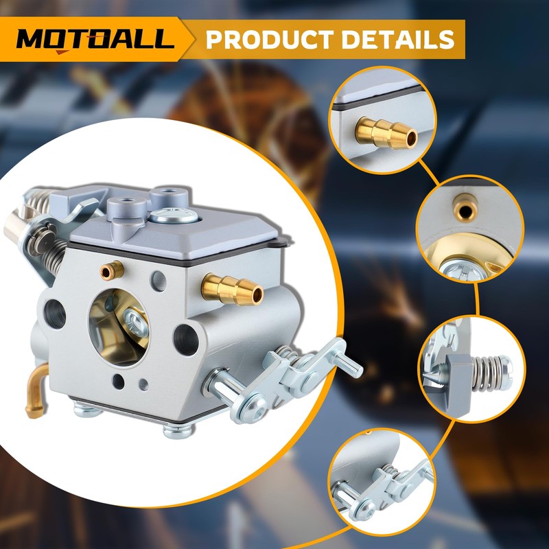 MOTOALL 584901401 Carburetor 76401601 577851501 Kits for Husqvarna 525L 525LS