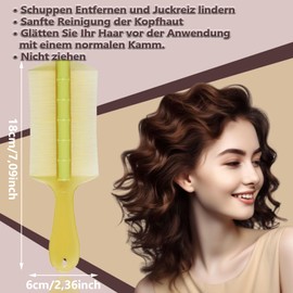 WhaleO 2 Stück Schuppenkamm Schorfkamm Erwachsene Kunststoffe Läusekamm Lice Comb Flohkamm Dandruff Comb Stielkamm Geburtskamm für Frauen,Männer Kinder und Haustier