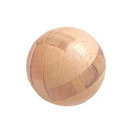 AHYUAN Handmade Wooden Puzzle Magic Ball Brain Teasers Toy Intelligence IQ Games 3D Sphere Puzzles for Children and Adults (2.36 x 2.36 x 2.36 in)