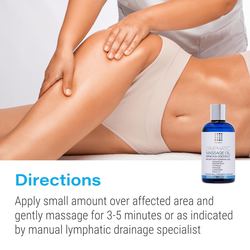 Bruizex Arnica Coconut Lymphatic Massage Oil & Fibro Roller Lymphatic