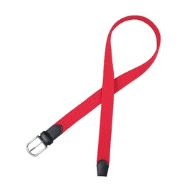 DWOY Elastic Braided Stretch Belt for Men and Women Elastic Fabric Woven Braided Trouser Belts (Red, XS)