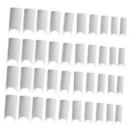 FOMIYES Pcs U-shaped Ballerina Fake Nails French Tip Nails Art Sticker Full Cover Tips for Women Easy Diy Fashion