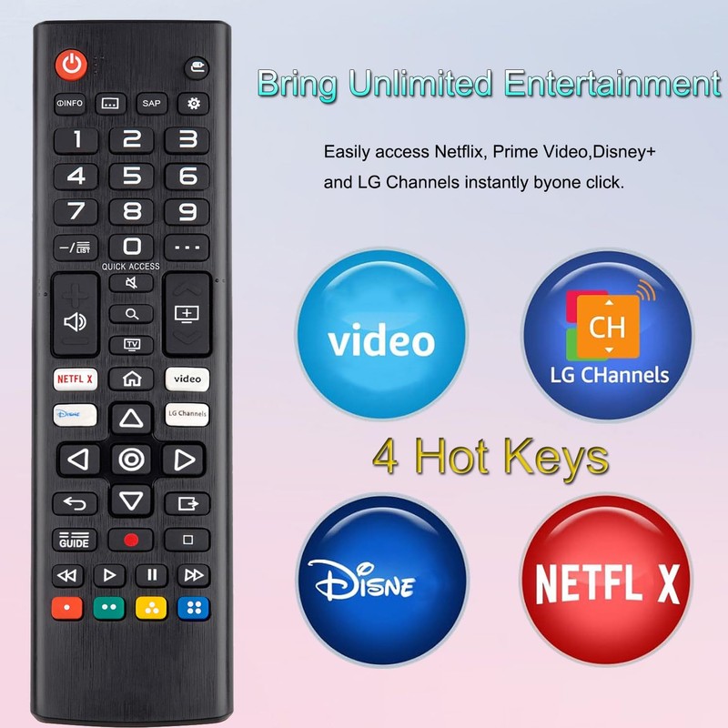 (Pack of 2) Universal Remote for All LG Smart TV,