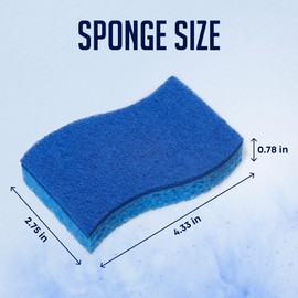 Scrub Sponges, Pack of 6, Blue, All-Purpose Scrub Sponges