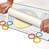 Mepple Marble Rolling Pin with Stainless Steel Handle for Fondant,