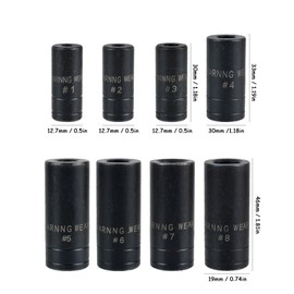 Gewindebohrer-Set, 8-teilig, 1/4-Zoll- und 3/8-Zoll-Antrieb, Steckschlüssel-Set, Karbonstahl, Schnellwechsel-Gewindebohrer, Steckschlüssel-Set, kompatibel mit allen M.C.T.I. Gewindebohrern bis 1/2