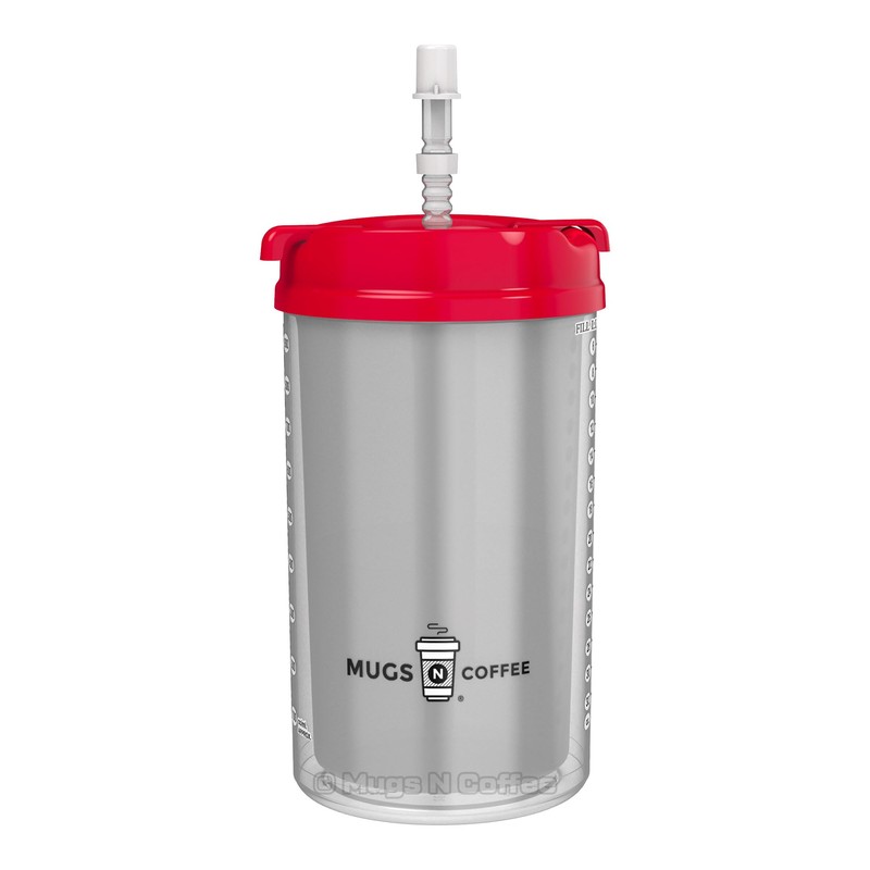 Mugs N Coffee 2-Pack 32 oz Travel Mugs – Red