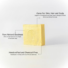 Earth Sabun Handmade Daphne Soap Bar – Natural, Chemical-Free, for Hair & Body – Traditional Recipe with Modern Packaging