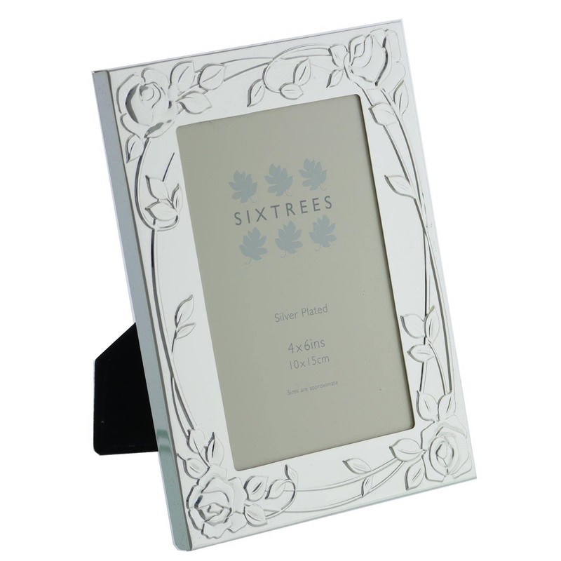 Sixtrees 6-339-46 Selby Silver Plated 6x4 inch Photo Frame featuring