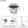Universal 3 in 1 Bathtub Drain Stopper Bathtub Drain Hair