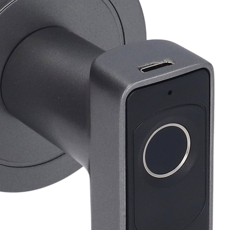 Smart Door Handle Fingerprint with 2 Key Fast Recognition Static