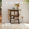 Phoenix Home Side Table with USB Ports and Charging Station,