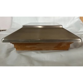 Maine Ornamental Victoria SS High Plateau 6X6 Post Cap, Red Cedar Frame