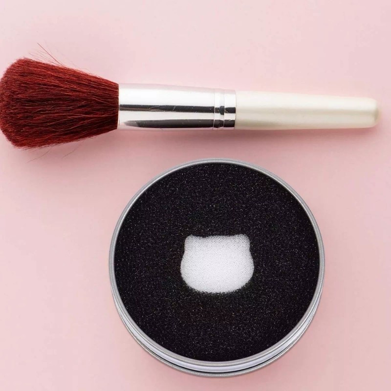 Universo en Linea Limpia Brocha En Seco Maquillaje Estuche Esponja