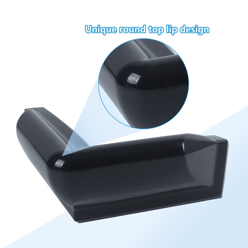 VEITHI Black Dock Corner Bumper, Vinyl 90 Degree Corner Dock